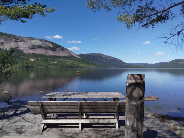 Fossumsanden Camping Og Hytter Fyresdal Ngoại thất bức ảnh