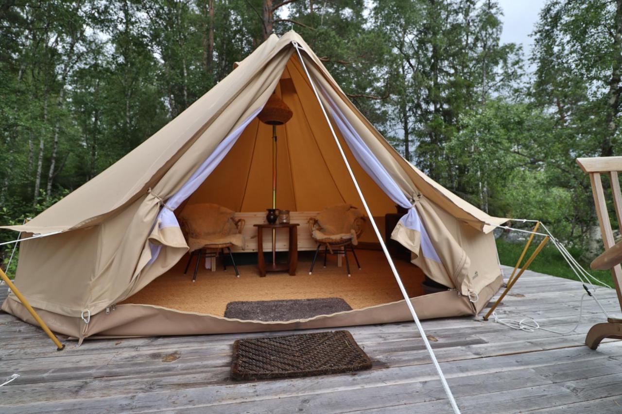 Fossumsanden Camping Og Hytter Fyresdal Ngoại thất bức ảnh