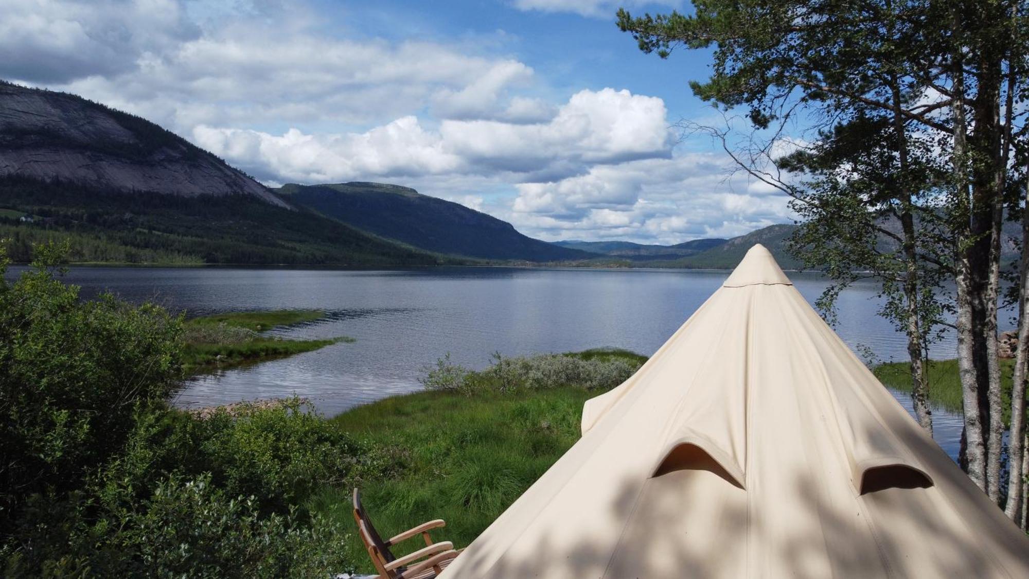 Fossumsanden Camping Og Hytter Fyresdal Ngoại thất bức ảnh