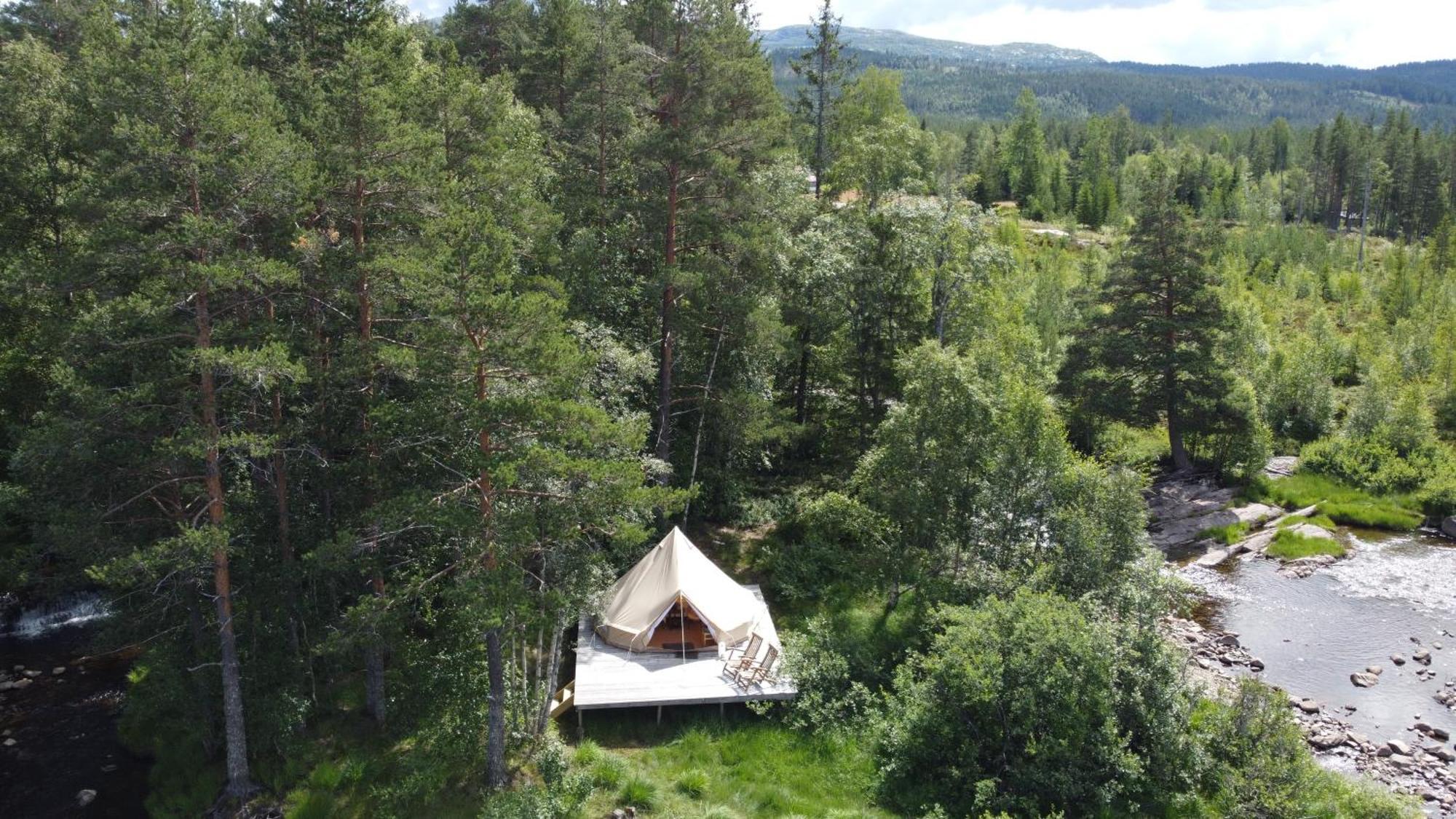 Fossumsanden Camping Og Hytter Fyresdal Ngoại thất bức ảnh