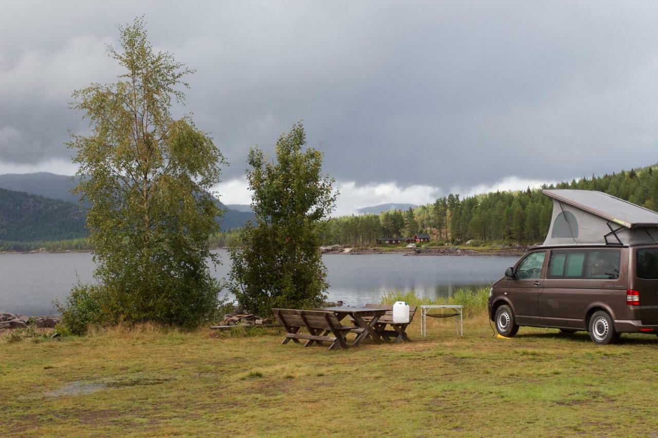 Fossumsanden Camping Og Hytter Fyresdal Ngoại thất bức ảnh